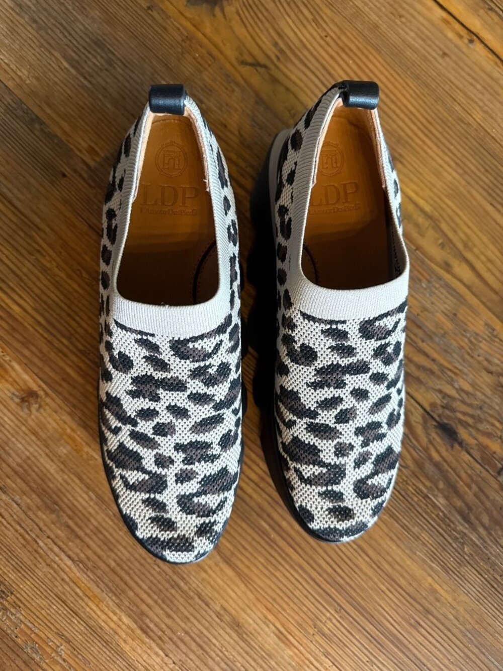 L'Amour Des Pieds Women's Havanna Wedge Sneakers Size 6.5 US Leopard Print New